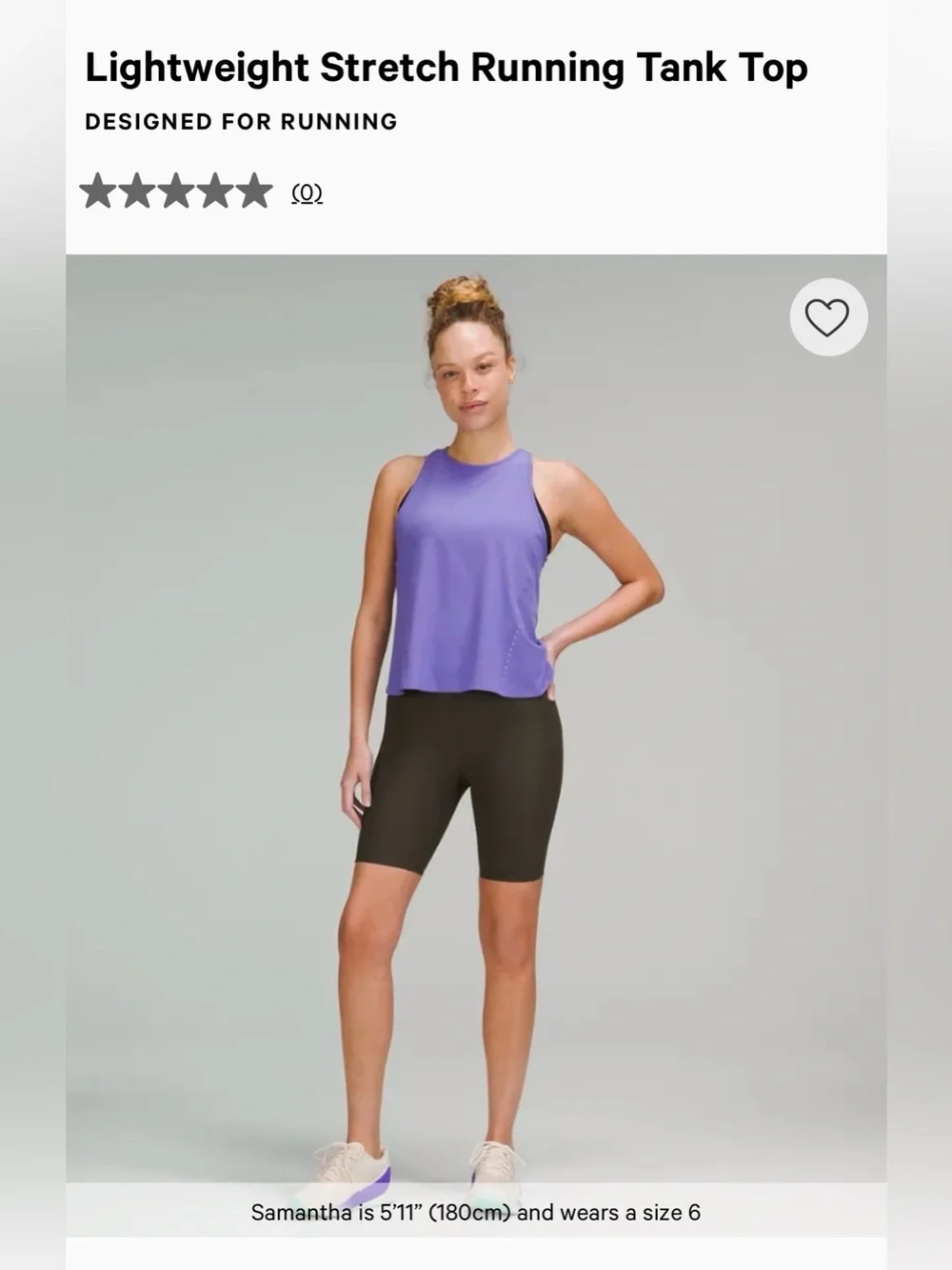 Lululemon Lavender High-Neck Active Tank Top 10